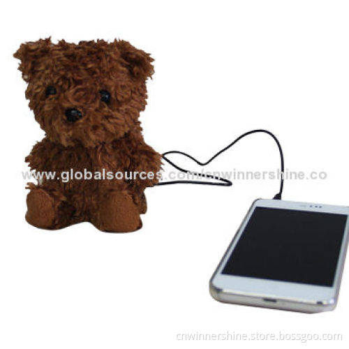 Novelty Mini Portable Speaker, Cute Cartoon Design, 3.7V/500mAh/3.5mm Jack, OEM/ODM Orders Welcomed